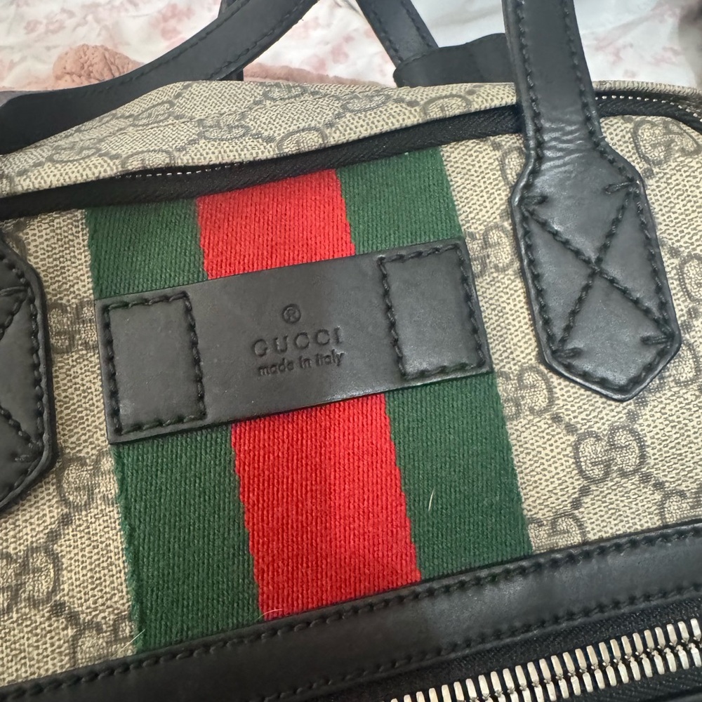 Gucci Brown and Black Backpack with Iconic Monogram - Picture 2 of 4